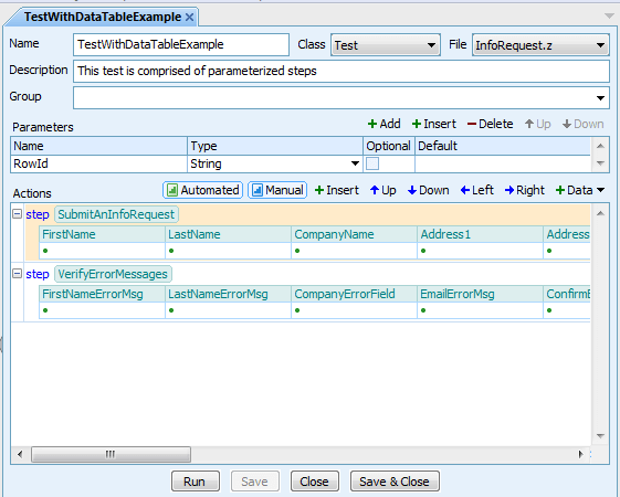 Built-in Test Framework in AscentialTest